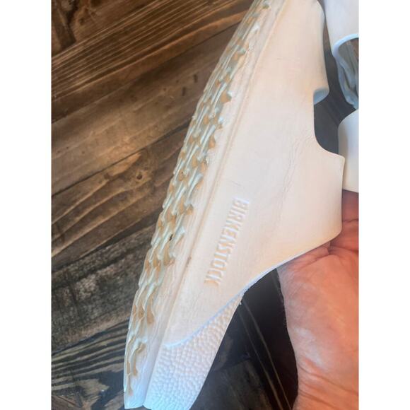 Birkenstock Eva Foam Sandal Slides Women 9 White Neutral Comfy Preppy Lounge - Picture 7 of 10